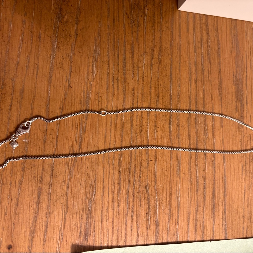David Yurman Grey Titanium Box Chain Necklace
